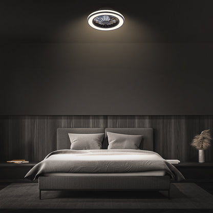 Briloner VENTURO Ventilador de Techo LED CCT Negro 24W 2600lm