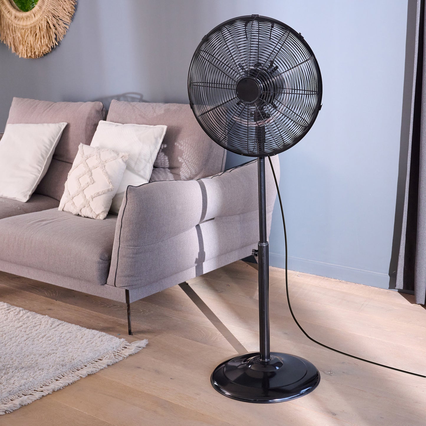 Castorama TX-16GA Ventilador de Pie 45W Metal Negro