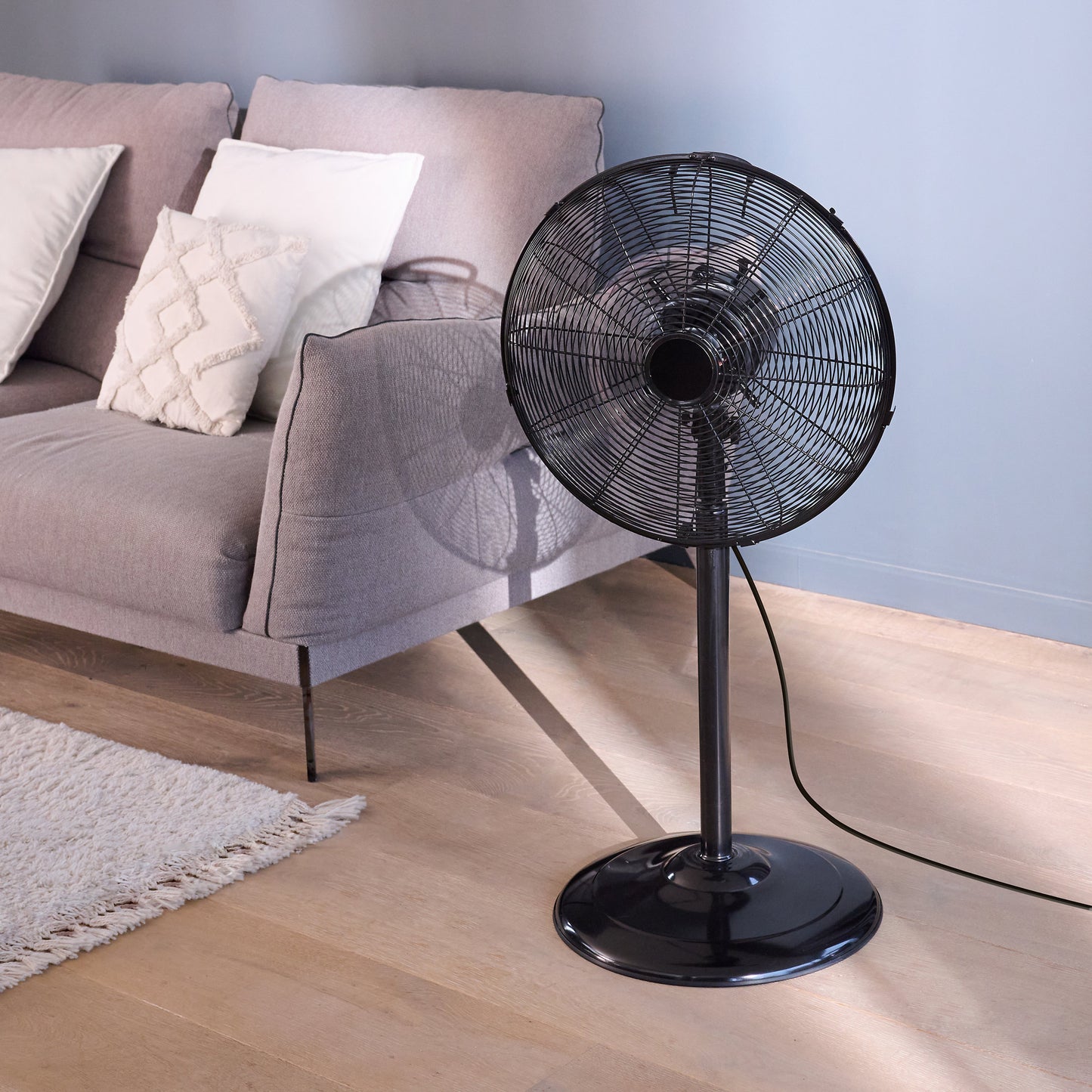 Castorama TX-16GA Ventilador de Pie 45W Metal Negro