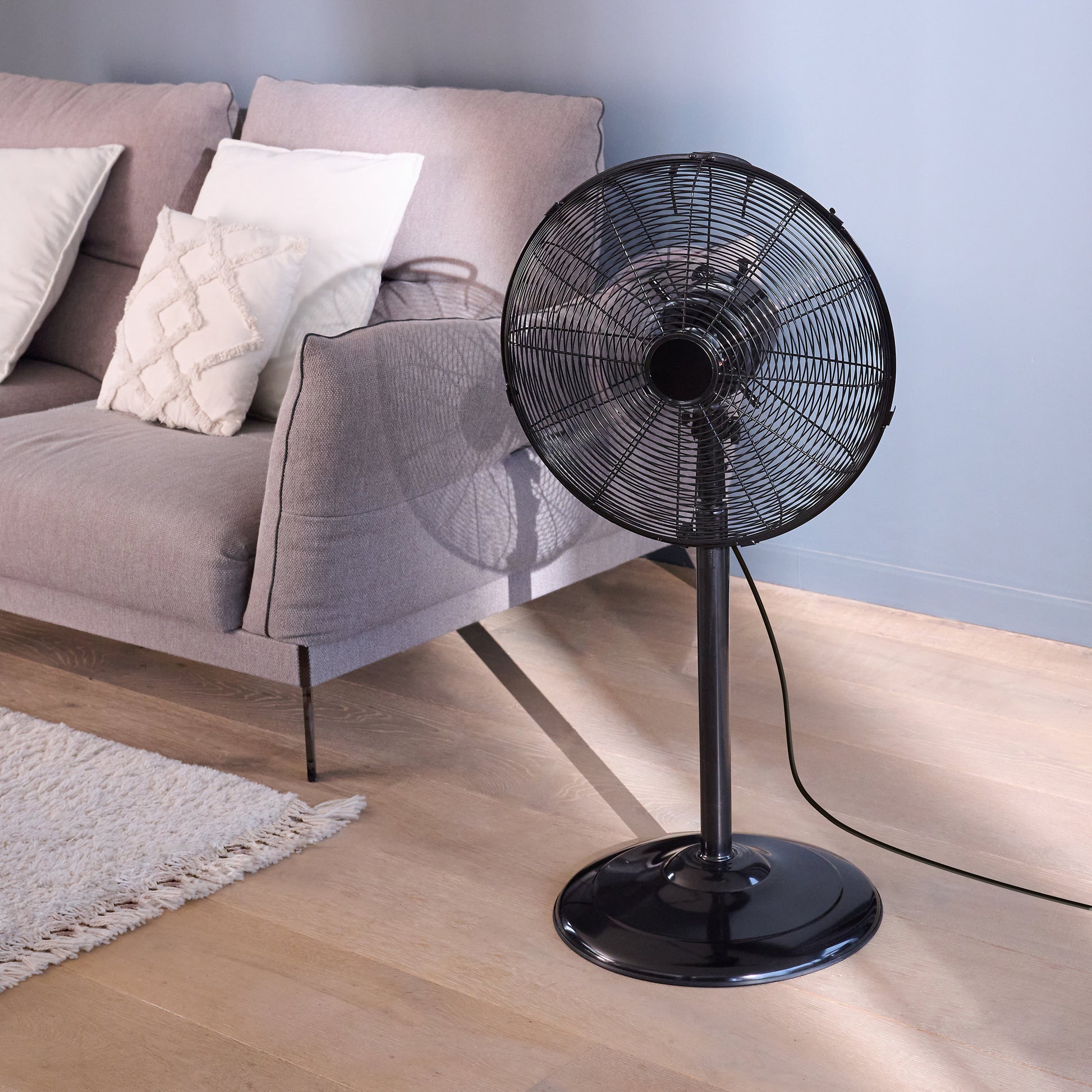 Castorama TX-16GA Ventilador de Pie 45W Metal Negro
