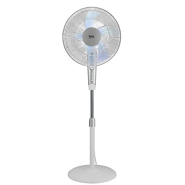 Beko EFS5100W Ventilador de Pie 40 cm con Programador