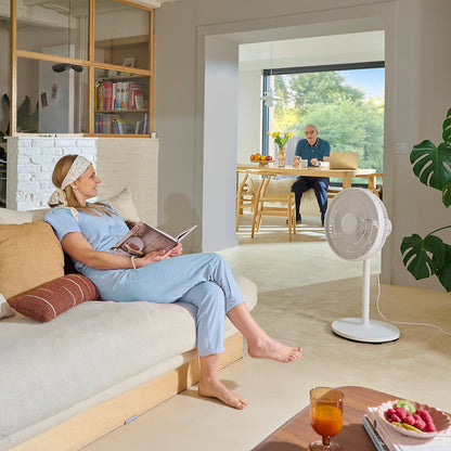 GoodHome FSD40-20BR Ventilador de Pie 40 cm Oscilante con Control Remoto