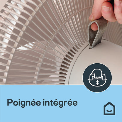 GoodHome FSD40-20BR Ventilador de Pie 40 cm Oscilante con Control Remoto