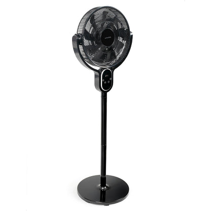 Scholtès Ventilador de Pie Digital 40 cm Negro Silencioso
