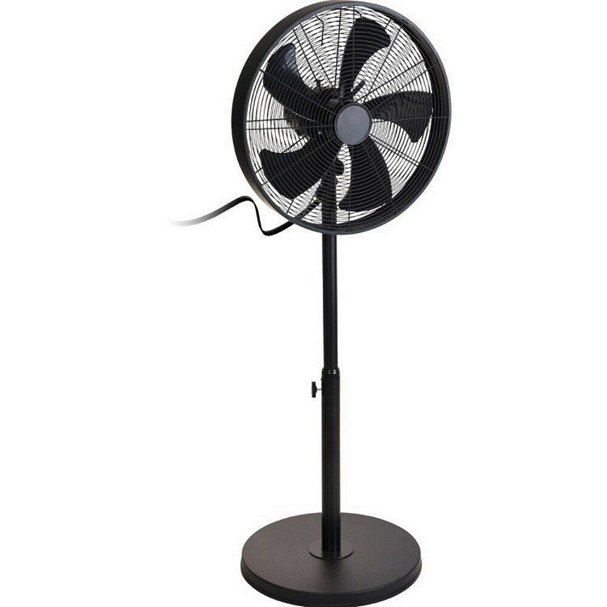 Excellent Houseware Ventilador de Pie Oscilante 3 Velocidades Negro