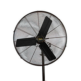 Garland TURBO 30P-V23 Ventilador de Pie Negro 76 cm Rotor 210 m³/min