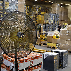 Garland TURBO 30P-V23 Ventilador de Pie Negro 76 cm Rotor 210 m³/min