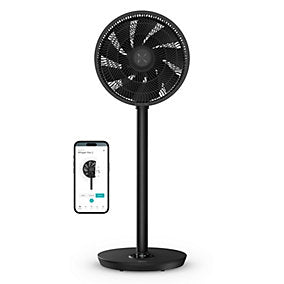 Duux Whisper Flex 2 Ventilador Sobre Pie Negro 30 Velocidades