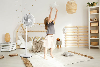 Optimea OVP-AR30B Ventilador Pie 3 Velocidades Blanco con Oscilación 85°