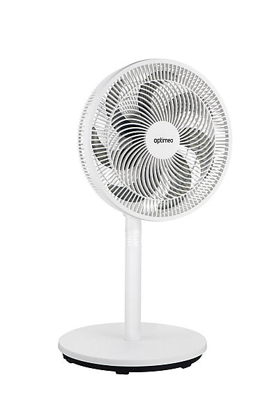 Optimea OVP-AR30B Ventilador Pie 3 Velocidades Blanco con Oscilación 85°