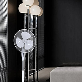Ventilador de Pie Oscillante e Inclinable 40 cm 3 Velocidades