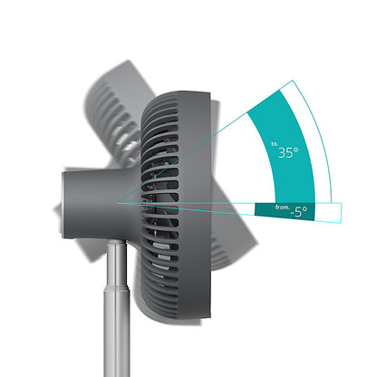Duux Rize Ventilador De Pie Recargable Altura 34‑75 cm