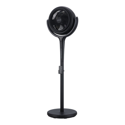 GoodHome GHOPF20-BKDC Ventilador de Pie Silencioso 36,5 cm Negro 12 Velocidades + Oscilación 3D