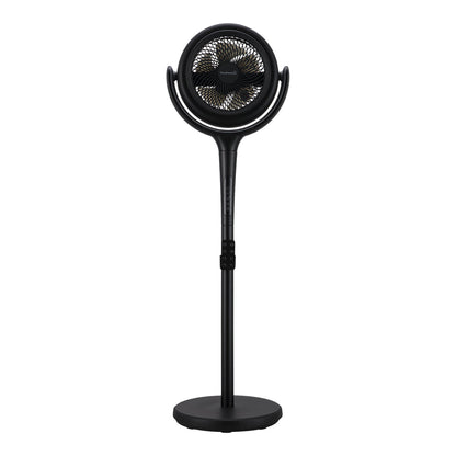 GoodHome GHOPF20-BKDC Ventilador de Pie Silencioso 36,5 cm Negro 12 Velocidades + Oscilación 3D
