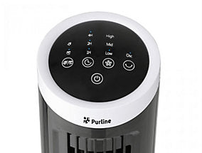 Pureline VENTY EREBUS Ventilador Torre Compacto Rotativo 20W Negro