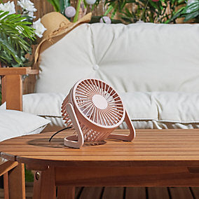 JET LAG Ventilador USB Silencioso Compacto Orientable Multicolor