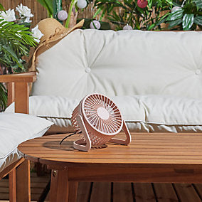 JET LAG Ventilador USB Silencioso Compacto Orientable Multicolor