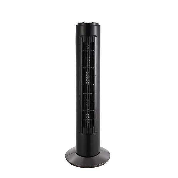 Watts Ventilador Columna Oscilante Fija 50 W Negro
