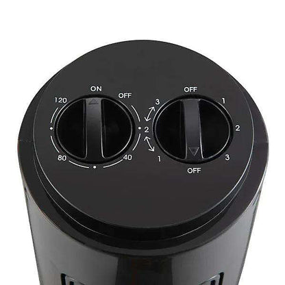 Watts Ventilador Columna Oscilante Fija 50 W Negro
