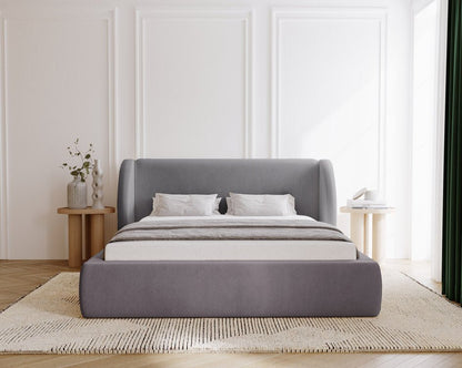 Luxusbetten24 Monaco Designer Polsterbett Samt mit Großem Stauraum