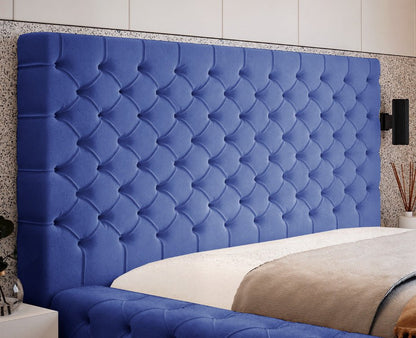 Designer Polsterbett Lana Samt mit Stauraum