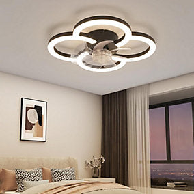 ZMH Ventiladorde Techo con Luz Silencioso 36W 6 Velocidades